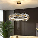 Axyaa Nordic Luxury Glass LED Chandelier for Home Interior Lighting