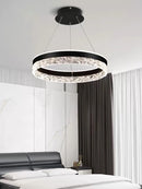 Axyaa LED Chandelier with Remote Control for Modern Home Decor