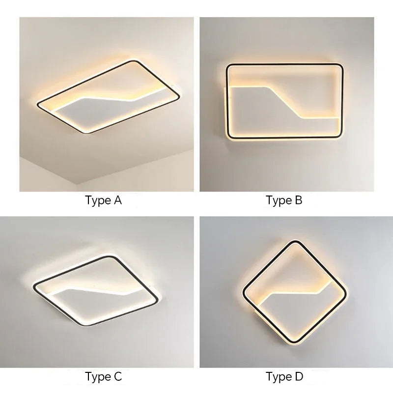 Axya Modern LED Ceiling Light for Living Room, Dining, Bedroom - Home Decor Chandelier