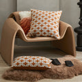 Axyaa Coffee Geometric Patterns Pillowcase - Modern Simplicity for Living Room Sofa