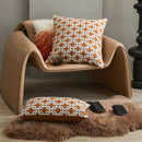 Axyaa Coffee Geometric Patterns Pillowcase - Modern Simplicity for Living Room Sofa