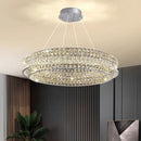 Axyaa Crystal Chandelier Pendant Light for Luxury Living Room and Bedroom Lighting