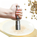 Axyaa Stainless Steel Thumb Press Salt Pepper Grinder for Barbecue Kitchen