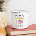 Axyaa Atsem Top Mug | Enamel Coffee Cup School Gifts