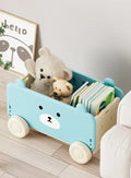 Axyaa Kids Car Toy Organizer Trolly - Large Capacity Storage Box Shelf