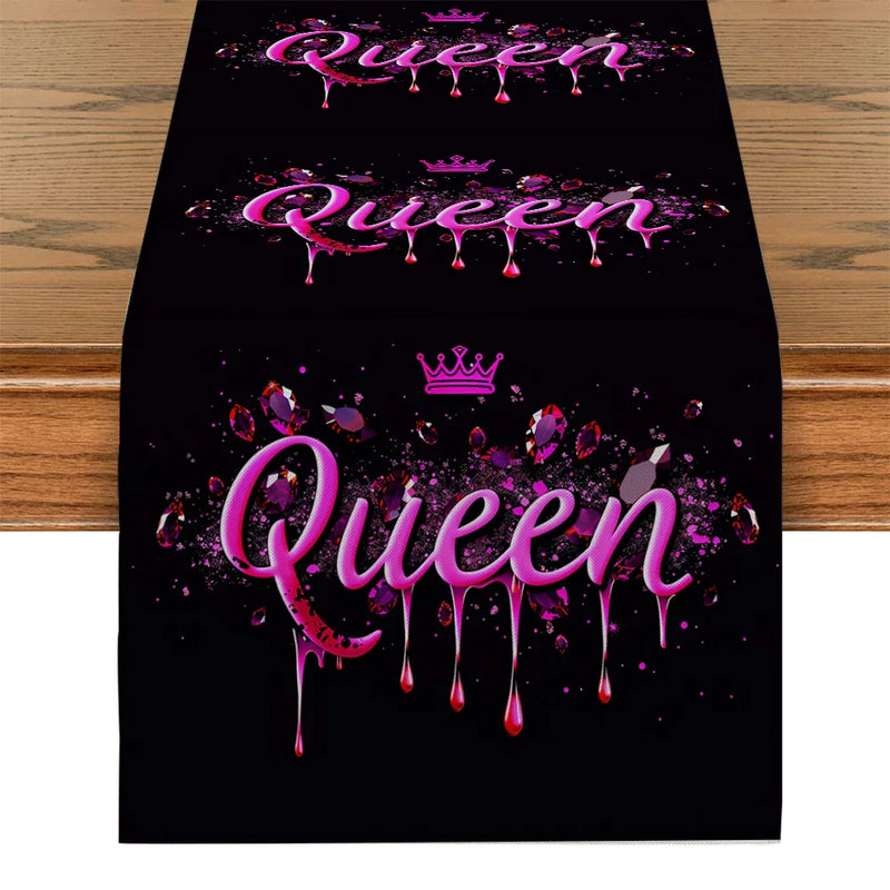 Axyaa Crown Table Runner for Home Dining Decor