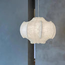 Axyaa Silk Pendant Lamp for Loft Kitchen Island, Wabi Sabi Hanging Lights