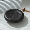 Axyaa Ceramic Dinner Plate Set | Irregular Texture Soup Salad Bowl | Home Tableware