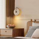 Axyaa Natural Stone Round LED Wall Sconce Light for Home Decor.