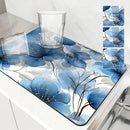 Axyaa Diatom Mud Kitchen Drain Pad Set - Absorbent Tableware Mat for Draining Bowls & Coffee Machine