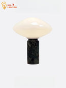 Axyaa Green Marble Table Lamp LED Nordic Designer Desk Lights Home Decor