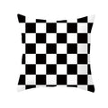 Axyaa Plaid Geometric Wave Stripe Checkerboard Print Throw Pillow Case