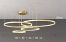 Axyaa LED Ring Pendant Light Chandeliers for Modern Home Decor
