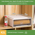Axyaa Brown Drawer Storage Box for Clothes, Toys, Shoes - Space-Saving Organizer