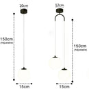 Axyaa Glass LED Pendant Lights, High-Quality Hanging Lamp for Modern Decor