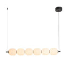 Axyaa White Glass Bulb Chandelier Pendant Lamp for Bedroom.