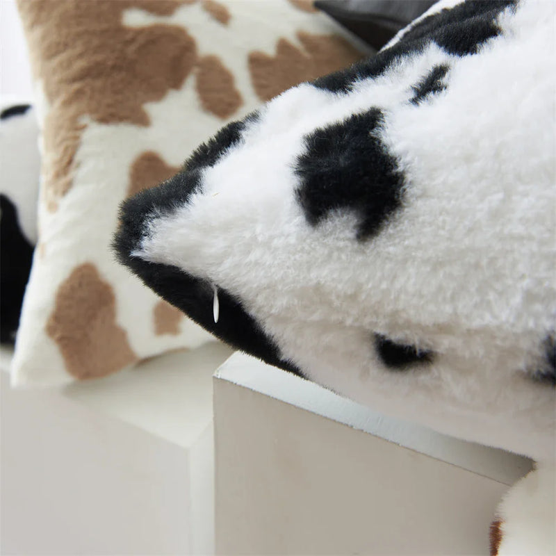 Cow Pattern Pillow Cover 45x45cm by Axyaa: Home Decor for Sofa Living Room