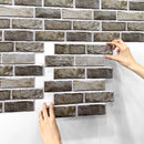 Axyaa 3D Faux Brick Wall Panel Self-adhesive Tile Sticker for Kitchen Bathroom