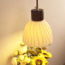 Axyaa Adjustable LED Wall Light Fixture with Ceramic Wood Base