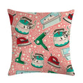 Mini Bulb Decorative Flax Pillowcase by Axyaa - 45*45cm