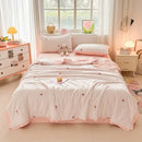 Axyaa Knitted Printed Aerobic Double Yarn Soybean Summer Quilt Core - Washable & Breathable