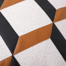 Geometric Gray Cushion Cover by Axyaa - 100% Cotton Decorative Pillowcase in 45x45cm & 50x50cm