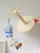Axyaa Acrylic Blind Box Display Stand for POPMART Plush Dolls Pendant Rotation Cabinet