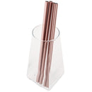 Axyaa Heart Stainless Steel Straws Set with Cleaning Brush for Drinks and Cocktails