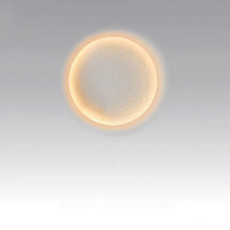 Axyaa Moon Gypsum Wall Lamp for Creative Bedroom and Living Room Decor