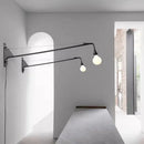 Axyaa Retro Iron Long Arm Wall Lamp LED