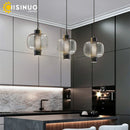 Axyaa Minimalist Glass Chandelier for Elegant Spaces