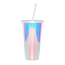 Axyaa 710ml Holographic Straw Party Cup - Single Layer Food Grade Plastic Cup