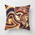 Axyaa Geometric Cat Hug Pillow Cover - Psychedelic Color Sofa Decor