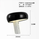 Axyaa Mushroom Marble Desk Lamp Modern LED Table Light