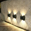 Axyaa Solar Shell Wall Light: Outdoor Garden Fence Courtyard Decor Waterproof LED Solar Lamp