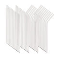 Axyaa Stainless Steel Rainbow Drinking Straws Set - 40 Pcs Cocktail Bar Drinkware