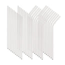 Axyaa Stainless Steel Rainbow Drinking Straws Set - 40 Pcs Cocktail Bar Drinkware