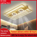 Axyaa Remote Control Living Room Ceiling Fan Light - Simple Modern Design