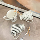 Axyaa Nordic Retro Ceramic Couple Cups - Premium Light Luxury Afternoon Tea Mug