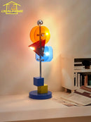 Axyaa Memphis LED Table Lamp Modern Minimalist Design Colorful Lights