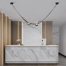 Axyaa Light Luxury Leather Chandelier for Dining & Living Room Staircase
