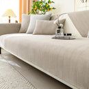 Axyaa Chenille Jacquard Sofa Cover, Non-Slip Couch Slipcover for All Seasons