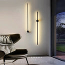 Axyaa Modern LED Wall Lamp for Home Decor - Gold Black