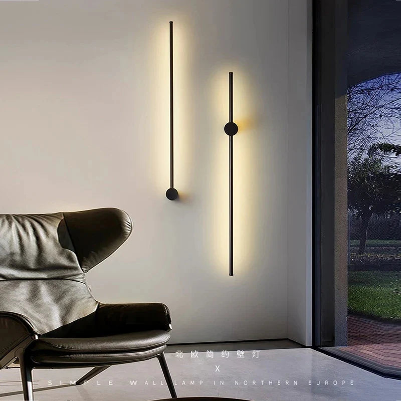 Axyaa Modern LED Wall Lamp for Home Decor - Gold Black