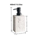 Axyaa Stone Texture Ceramic Lotion Bottle- Home Hotel Shampoo Hand Wash Anti Slip Design