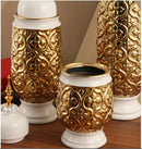 Axyaa Ceramic Vases: European Style Decor for Living Room, Foyer, Military Altar, Office