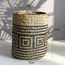 Axyaa Straw Flower Basket: Versatile Vase and Plant Container for Home Decor