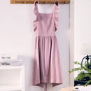 Axya Lotus Leaf Lace Apron: Waterproof & Stylish Kitchen Baking Apron