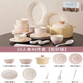 Axyaa Elegant Strawberry Cream Ceramic Tableware Set