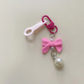 Axyaa Pearl Bow Straw Charm for Stanley Cup Tumbler - Kawaii Chain Decor